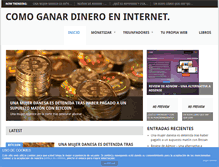 Tablet Screenshot of damedinero.com